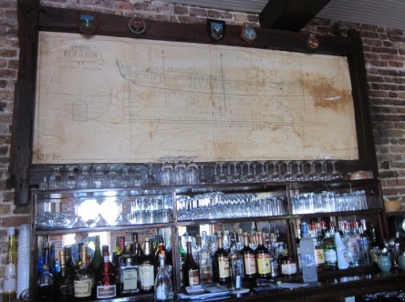 Admiral's Inn (with blueprints of HMS Boreas 1757). This is the only bar to make a daquiri from scratch using fresh limes.