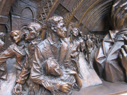 Detail of statue @ St. Pancras