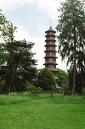 The pagoda at Kew. Its been refurbished a bit but there was a complicated ticketing system to be allowed to go up in it so we didn't bother.
