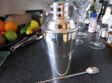 Bought myself an antique silver cocktail shaker